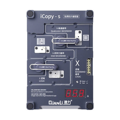 Qianli iCopy - S Double Sided Chip Test Stand 4 in1 Logic Baseband EEPROM Chip Non - removal For iPhone X / XS / XR / XS Max, For iPhone X / XS / XR / XS Max - ORIWHIZ