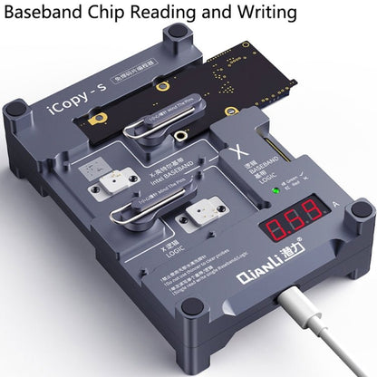 Qianli iCopy - S Double Sided Chip Test Stand 4 in1 Logic Baseband EEPROM Chip Non - removal For iPhone X / XS / XR / XS Max, For iPhone X / XS / XR / XS Max - ORIWHIZ