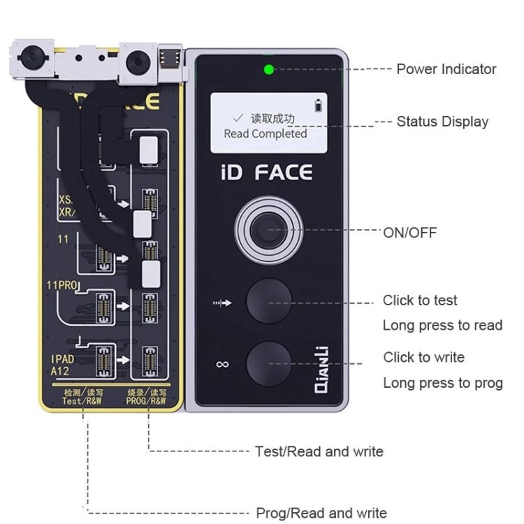 Qianli iD FACE Dot Projector Repairer Detector for iPhone XS Max, For iPhone XS Max - ORIWHIZ
