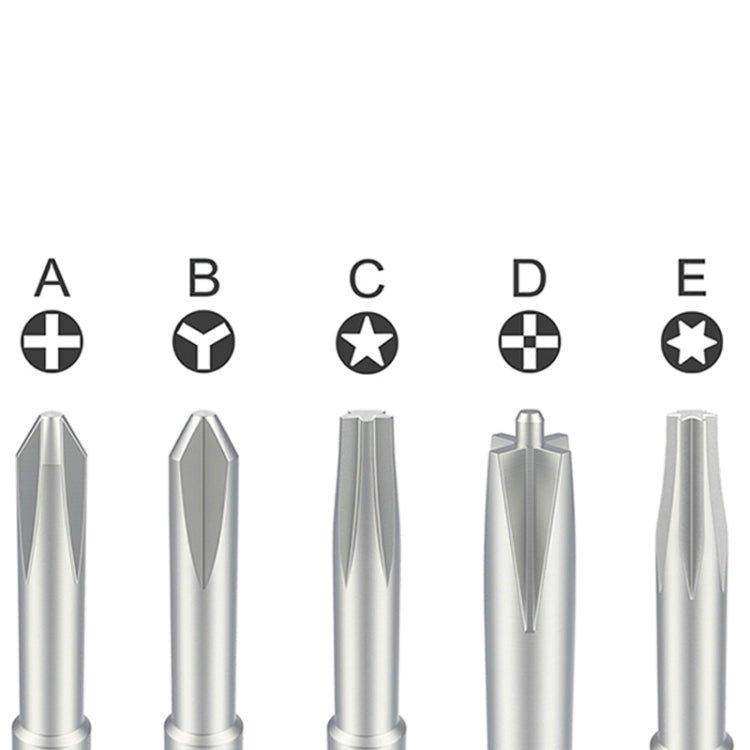 Qianli iFlying 5 in 1 Aluminum Handle Anti - slip Screwdriver, Qianli iFlying 5 in 1 - ORIWHIZ