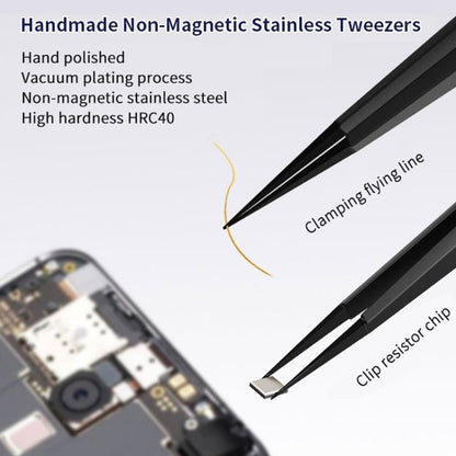 Qianli iNeezy FK - 04 Stainless Steel Extra - sharp Thickened Tweezers Pointed Tweezers, Qianli iNeezy FK - 04 - ORIWHIZ
