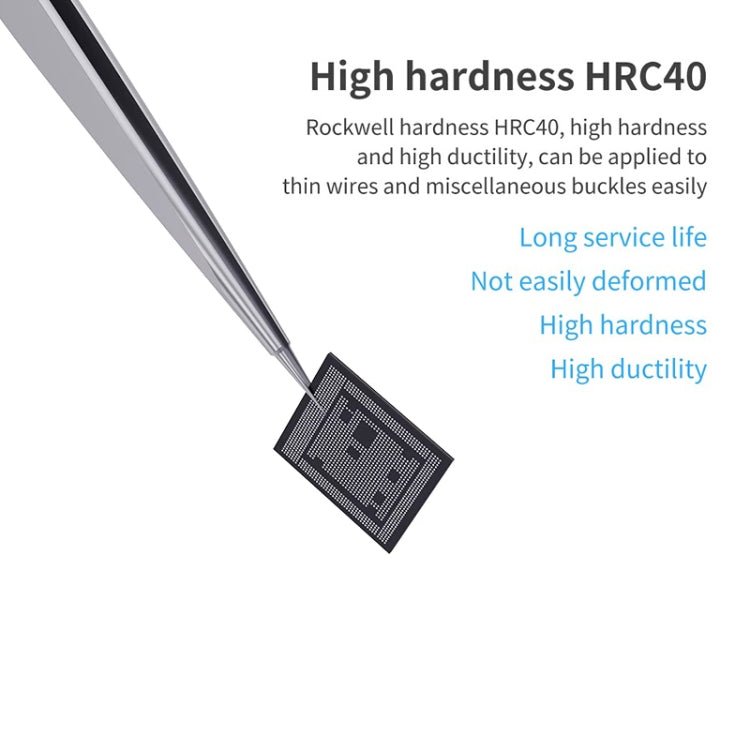 Qianli iNeezy YX - 01 Stainless Steel Extra - sharp Thickened Tweezers Pointed Tweezers, YX - 01 - ORIWHIZ