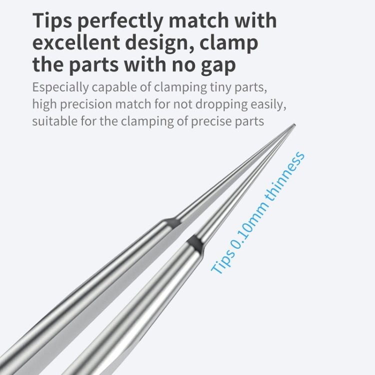 Qianli iNeezy YX - 01 Stainless Steel Extra - sharp Thickened Tweezers Pointed Tweezers, YX - 01 - ORIWHIZ