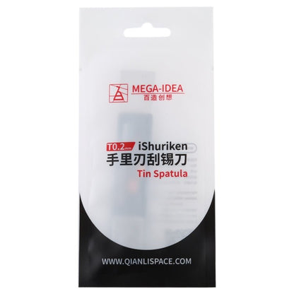 Qianli iShuriken T0.2mm Solder Paster Scraping Tin Knife Wear - resistant Flat Mouth, Flat Mouth - ORIWHIZ