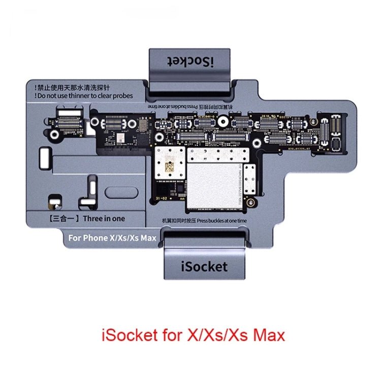 Qianli iSocket 3 In 1 Motherboard Layered Test Frame Upper Lower Layers Logic Board Function Fast Test Holder For iPhone X / XS / XS Max, Qianli iSocket For iPhone X / XS / XS Max - ORIWHIZ