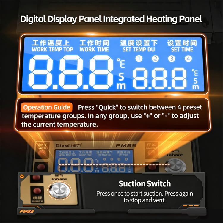 Qianli PM86 Universal Screen Disassembling Heating Separator, EU Plug, US Plug - ORIWHIZMobile PartsQIANLIRepair Tools