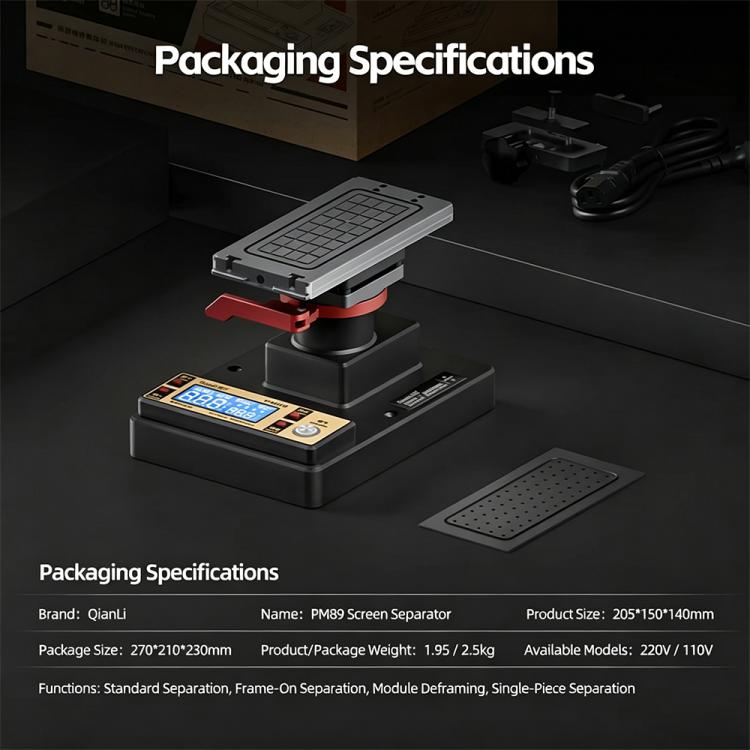 Qianli PM86 Universal Screen Disassembling Heating Separator, EU Plug, US Plug - ORIWHIZMobile PartsQIANLIRepair Tools