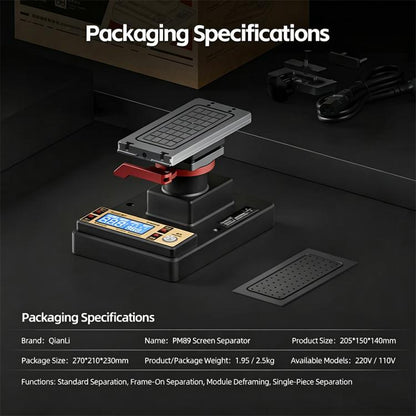 Qianli PM86 Universal Screen Disassembling Heating Separator, EU Plug, US Plug - ORIWHIZMobile PartsQIANLIRepair Tools