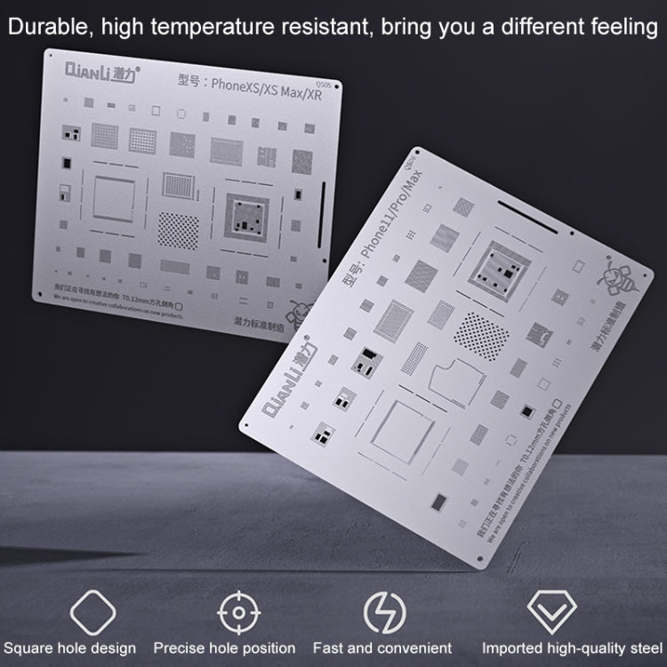 Qianli QS04 Bumblebee Stencils BGA Reballing Planting Tin Plate For iPhone X/8/8 Plus, For iPhone X/8/8 Plus - ORIWHIZ