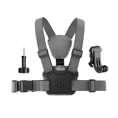 Quick Release Body Mount Belt Chest Strap with Mount & Screw, 3 in 1, 4 in 1, 10 in 1 360 Phone Clamp - ORIWHIZChest BeltDJI & Insta360 AccessoriesUniversal Chest & Head Belt