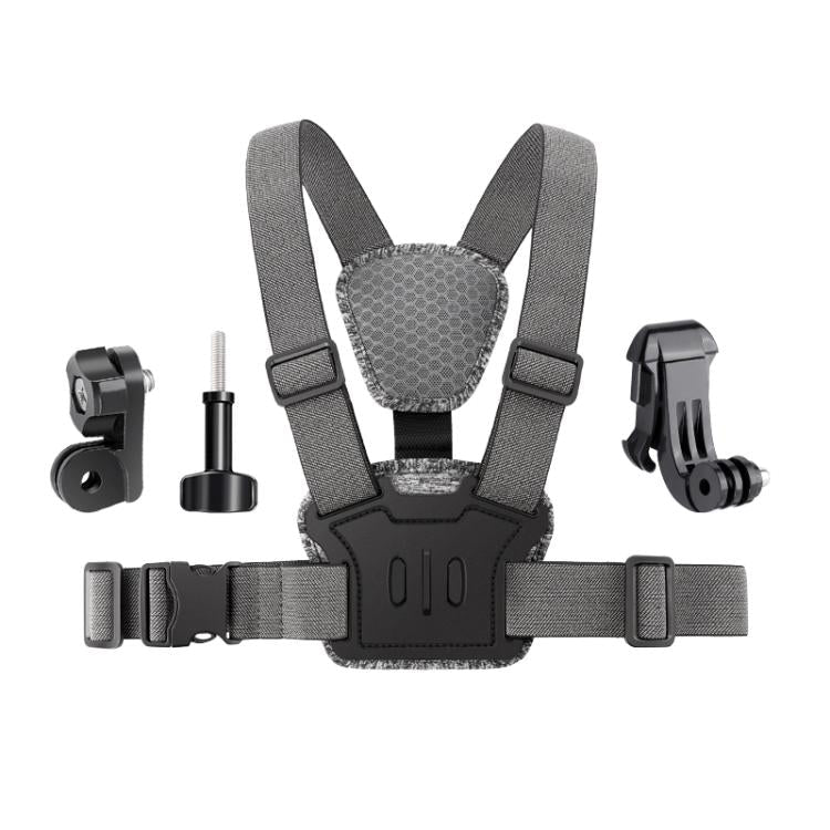 Quick Release Body Mount Belt Chest Strap with Mount & Screw, 3 in 1, 4 in 1, 10 in 1 360 Phone Clamp - ORIWHIZChest BeltDJI & Insta360 AccessoriesUniversal Chest & Head Belt