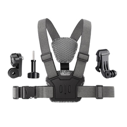 Quick Release Body Mount Belt Chest Strap with Mount & Screw, 3 in 1, 4 in 1, 10 in 1 360 Phone Clamp - ORIWHIZChest BeltDJI & Insta360 AccessoriesUniversal Chest & Head Belt