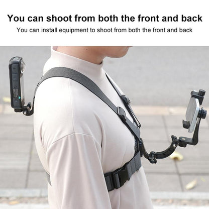 Quick Release Body Mount Belt Chest Strap with Mount & Screw, 3 in 1, 4 in 1, 10 in 1 360 Phone Clamp - ORIWHIZChest BeltDJI & Insta360 AccessoriesUniversal Chest & Head Belt