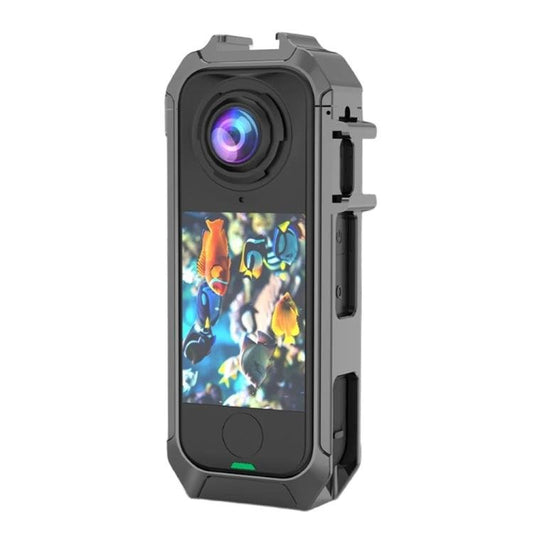 Jaula protectora metálica de liberación rápida con bases de zapata fría, Jaula protectora metálica - Accesorios ORIWHIZDJI e Insta360 Serie X de Insta360 Protección y estuches