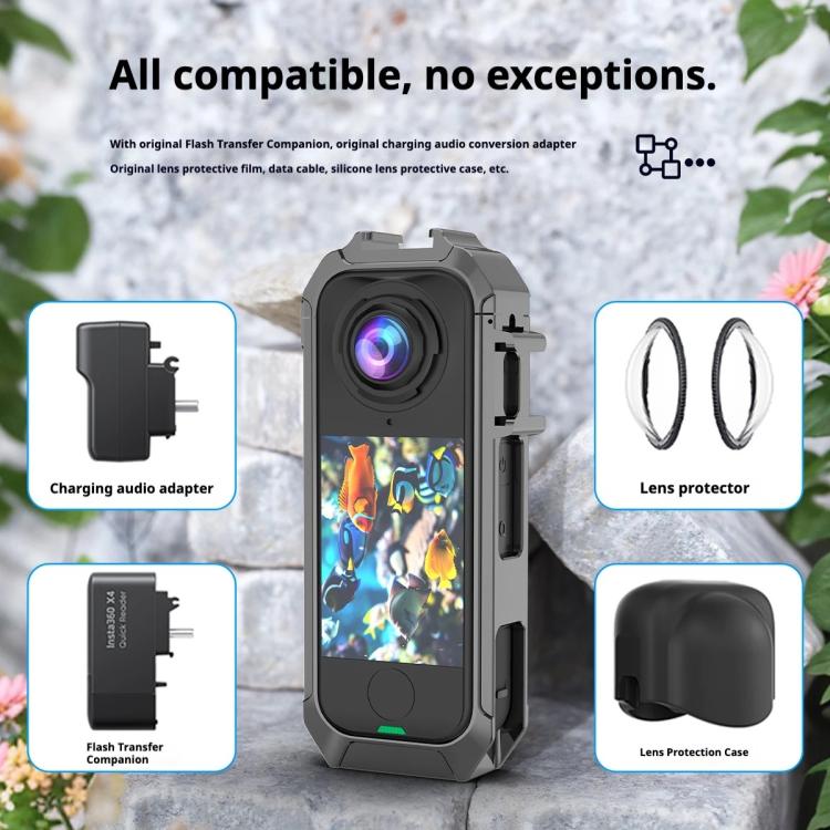 Quick Release Metal Protective Cage Rig with Cold Shoe Bases, Metal Protective Cage Rig - ORIWHIZDJI & Insta360 AccessoriesInsta360 X SeriesProtection & Cases