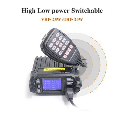 QYT KT - 8900D Mini 25W Dual Band Mobile Radio Walkie Talkie for Car, KT - 8900D - ORIWHIZCar Walkie TalkieConsumer ElectronicsWalkie Talkie