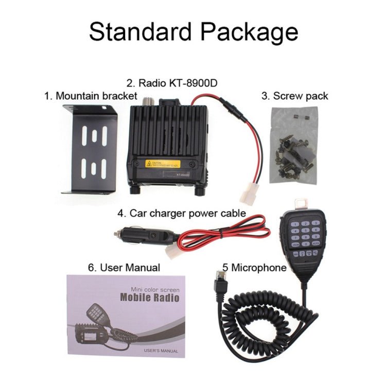 QYT KT - 8900D Mini 25W Dual Band Mobile Radio Walkie Talkie for Car, KT - 8900D - ORIWHIZCar Walkie TalkieConsumer ElectronicsWalkie Talkie