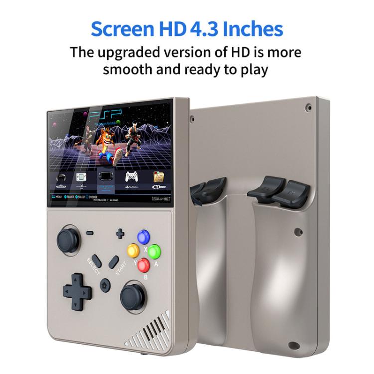 R43 Pro Handheld Game Console 4K HD 4.3 - Inch Screen Home Portable Video Game Player, Translucent Black 64G, Gray 64G, Translucent Black 128G, Gray 128G - ORIWHIZPocket ConsolePocket Console & AccessoriesToys & Hobbies