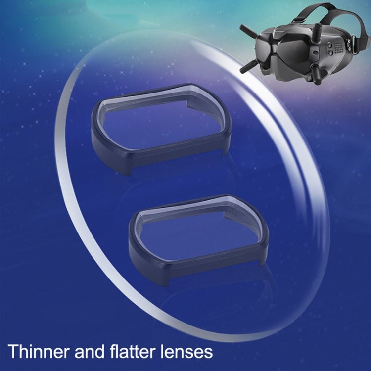 RCSTQ 2 PCS 450 Degree Myopia Glasses Lens Vision Correction Aspherical Lens for DJI FPV Goggles V2, 450 Degree - ORIWHIZDJI & Insta360 AccessoriesDJI FPV SeriesLens Accessories