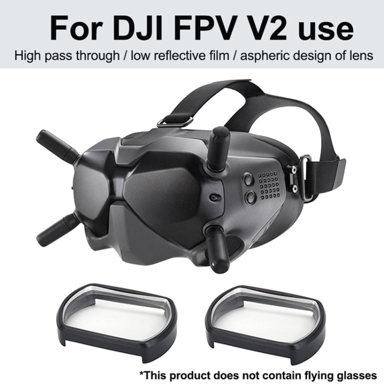 RCSTQ 2 PCS 500 Degree Myopia Glasses Lens Vision Correction Aspherical Lens for DJI FPV Goggles V2, 500 Degree - ORIWHIZDJI & Insta360 AccessoriesDJI FPV SeriesLens Accessories