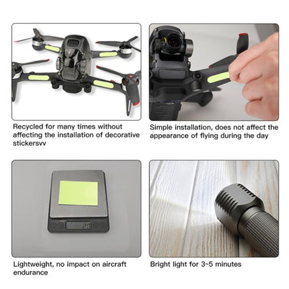 RCSTQ 2 PCS Luminous Sticker Night Flight Sticker for DJI FPV Drone, for DJI FPV - ORIWHIZDJI & Insta360 AccessoriesDJI FPV SeriesProtective Film & Stickers