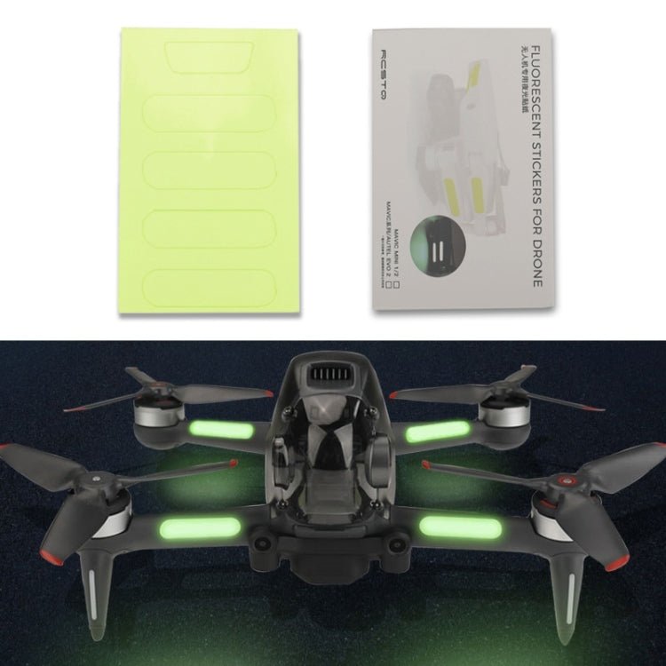 RCSTQ 2 PCS Luminous Sticker Night Flight Sticker for DJI FPV Drone, for DJI FPV - ORIWHIZDJI & Insta360 AccessoriesDJI FPV SeriesProtective Film & Stickers