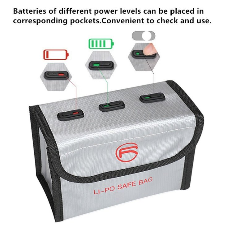 RCSTQ for DJI FPV Combo 2 x Batteries Li - Po Safe Explosion - proof Storage Bag, For DJI FPV Combo 2 x Batteries - ORIWHIZCase & BagsDJI & Insta360 AccessoriesDJI FPV Series