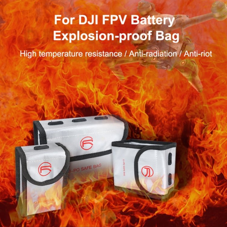 RCSTQ for DJI FPV Combo 2 x Batteries Li - Po Safe Explosion - proof Storage Bag, For DJI FPV Combo 2 x Batteries - ORIWHIZCase & BagsDJI & Insta360 AccessoriesDJI FPV Series
