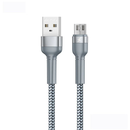 REMAX RC - 124m 1m 2.4A USB to Micro USB Aluminum Alloy Braid Fast Charging Data Cable, Micro USB - ORIWHIZ
