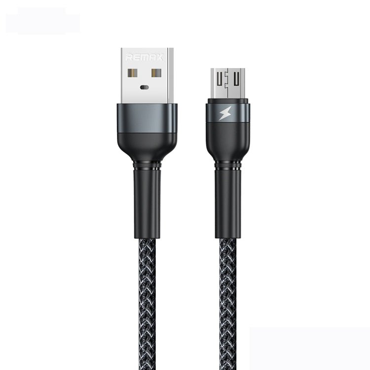 REMAX RC - 124m 1m 2.4A USB to Micro USB Aluminum Alloy Braid Fast Charging Data Cable, Micro USB - ORIWHIZ
