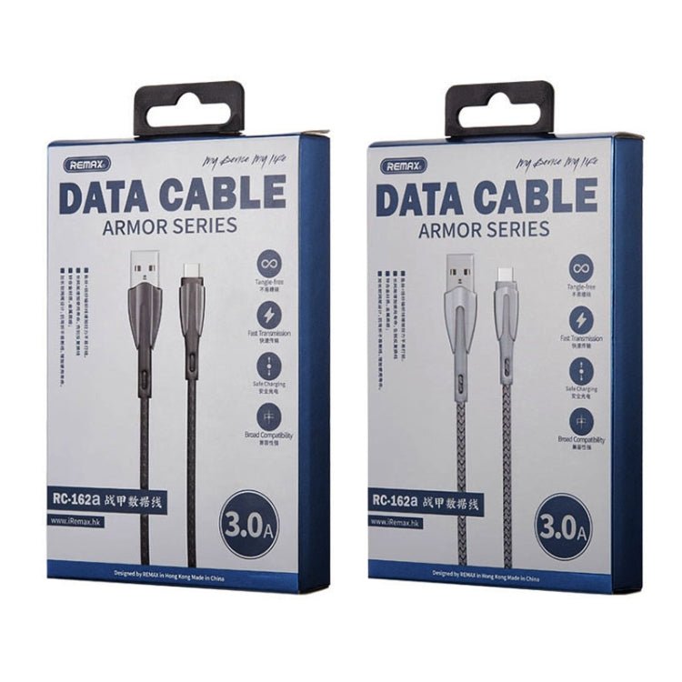REMAX RC - 162a Armor Series 3A USB to USB - C / Type - C Charging Cable, Cable Length: 1m, USB - C / Type - C - ORIWHIZ