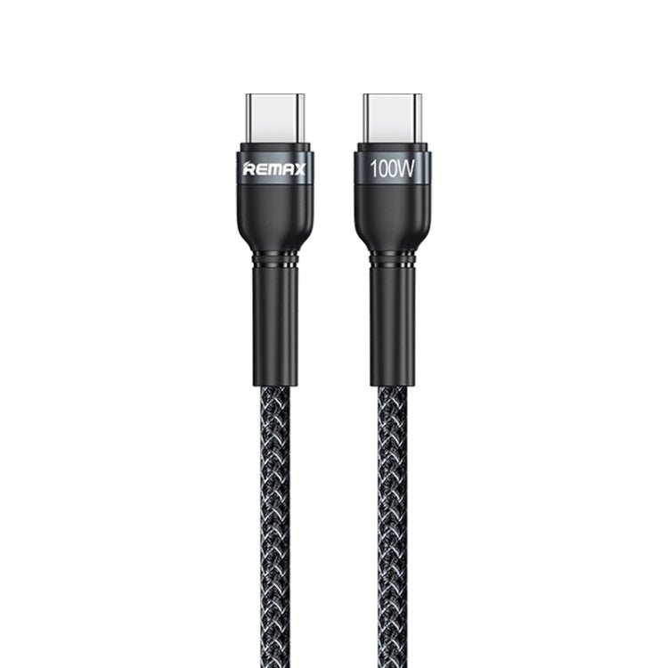REMAX RC - 172 Jany Series 1m PD100W Type - C to USB - C / Type - C Aluminum Alloy Braid Fast Charging Data Cable, Type - C to USB - C / Type - C - ORIWHIZ