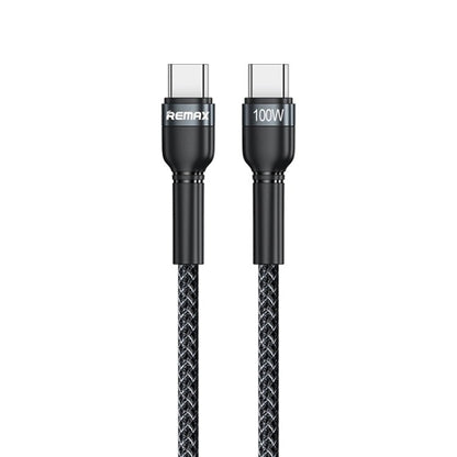 REMAX RC - 172 Jany Series 1m PD100W Type - C to USB - C / Type - C Aluminum Alloy Braid Fast Charging Data Cable, Type - C to USB - C / Type - C - ORIWHIZ