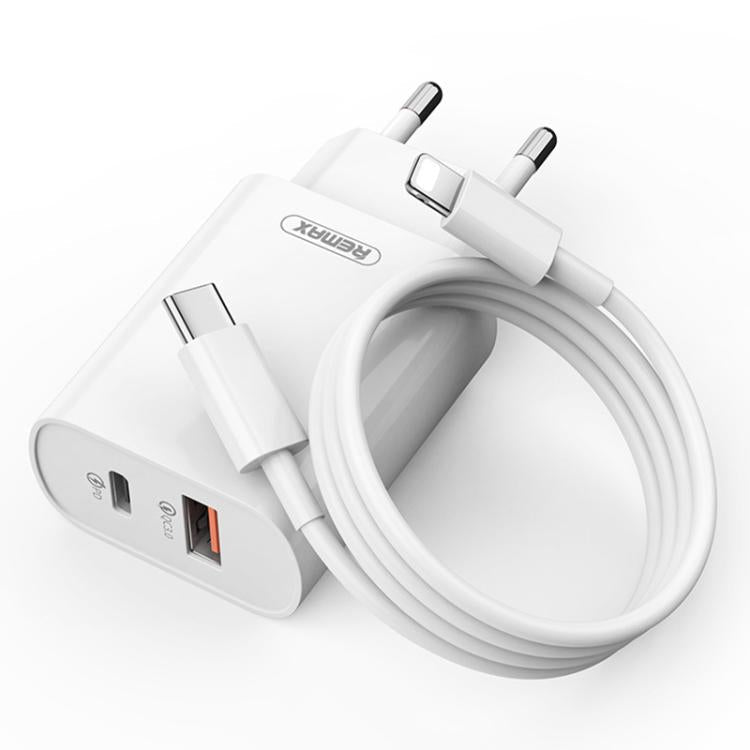 REMAX RP - U37 18W QC+PD Fast Charger With 1m Type - C to 8 Pin Cable, US Plug, EU Plug - ORIWHIZ
