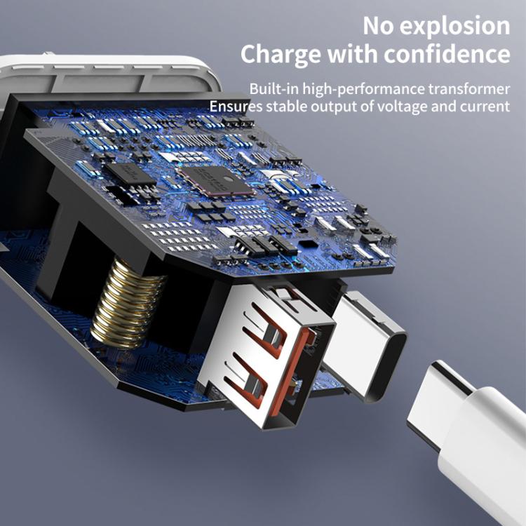 REMAX RP - U37 18W QC+PD Fast Charger With 1m Type - C to 8 Pin Cable, US Plug, EU Plug - ORIWHIZ