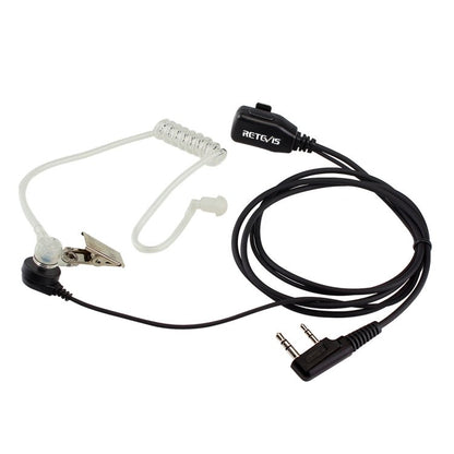 RETEVIS C9003 2 Pin PTT Speaker Microphone Acoustic Tube In - ear Earpiece, C9003 - ORIWHIZConsumer ElectronicsRETEVISWalkie Talkie