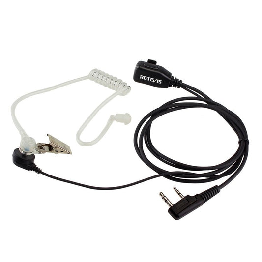RETEVIS C9003 2 Pin PTT Speaker Microphone Acoustic Tube In - ear Earpiece, C9003 - ORIWHIZConsumer ElectronicsRETEVISWalkie Talkie