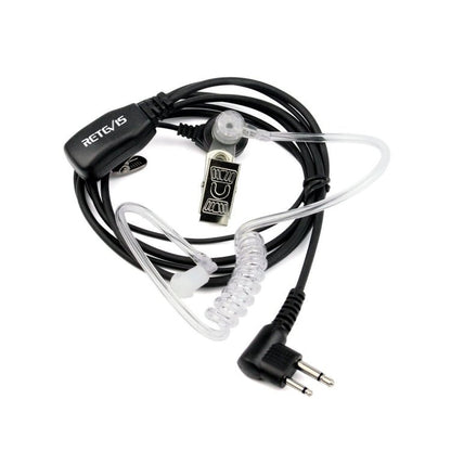 RETEVIS C9025 M 2 Pin PTT Air guide Noise Reduction Covert Acoustic Tube Earphone Microphone, C9025 - ORIWHIZConsumer ElectronicsRETEVISWalkie Talkie