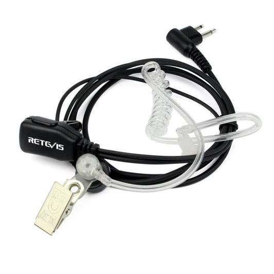 RETEVIS C9025 M 2 Pin PTT Air guide Noise Reduction Covert Acoustic Tube Earphone Microphone, C9025 - ORIWHIZConsumer ElectronicsRETEVISWalkie Talkie