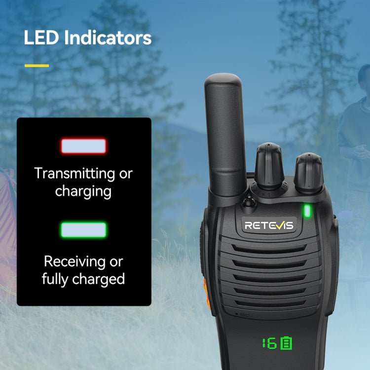 RETEVIS H777 16 Channels Compact Portable Handheld Walkie Talkie With Charging Base, PMR, FRS, 1pair PMR, 1pair FRS - ORIWHIZConsumer ElectronicsHandheld Walkie TalkieRETEVIS