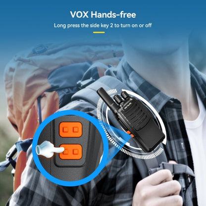 RETEVIS H777 16 Channels Compact Portable Handheld Walkie Talkie With Charging Base, PMR, FRS, 1pair PMR, 1pair FRS - ORIWHIZConsumer ElectronicsHandheld Walkie TalkieRETEVIS