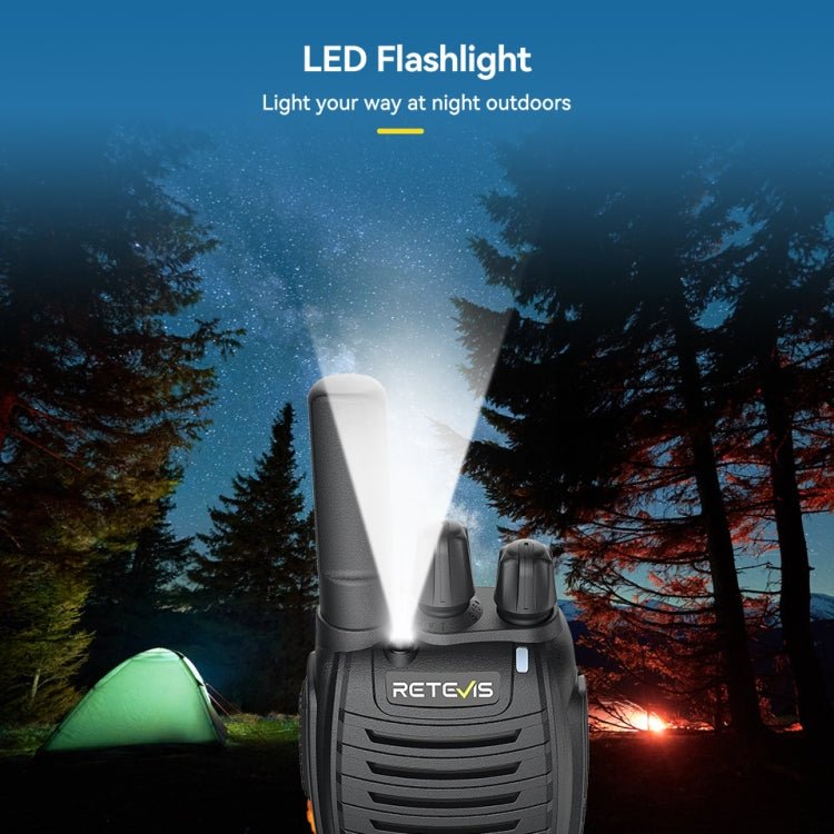 RETEVIS H777 16 Channels Compact Portable Handheld Walkie Talkie With Charging Base, PMR, FRS, 1pair PMR, 1pair FRS - ORIWHIZConsumer ElectronicsHandheld Walkie TalkieRETEVIS