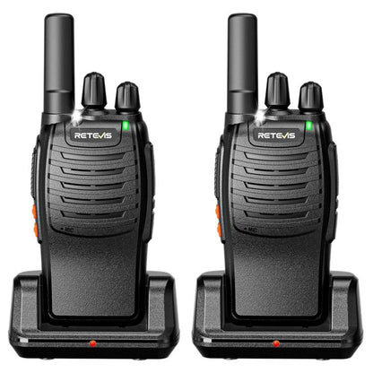 RETEVIS H777 16 Channels Compact Portable Handheld Walkie Talkie With Charging Base, PMR, FRS, 1pair PMR, 1pair FRS - ORIWHIZConsumer ElectronicsHandheld Walkie TalkieRETEVIS
