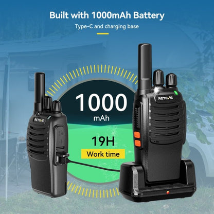 RETEVIS H777 16 Channels Compact Portable Handheld Walkie Talkie With Charging Base, PMR, FRS, 1pair PMR, 1pair FRS - ORIWHIZConsumer ElectronicsHandheld Walkie TalkieRETEVIS