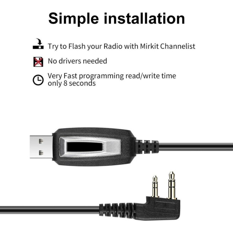 RETEVIS J9110P Dedicated USB Programming Cable for RT3S Series EDA0014386 / EDA0014407, J9110P - ORIWHIZConsumer ElectronicsRETEVISWalkie Talkie