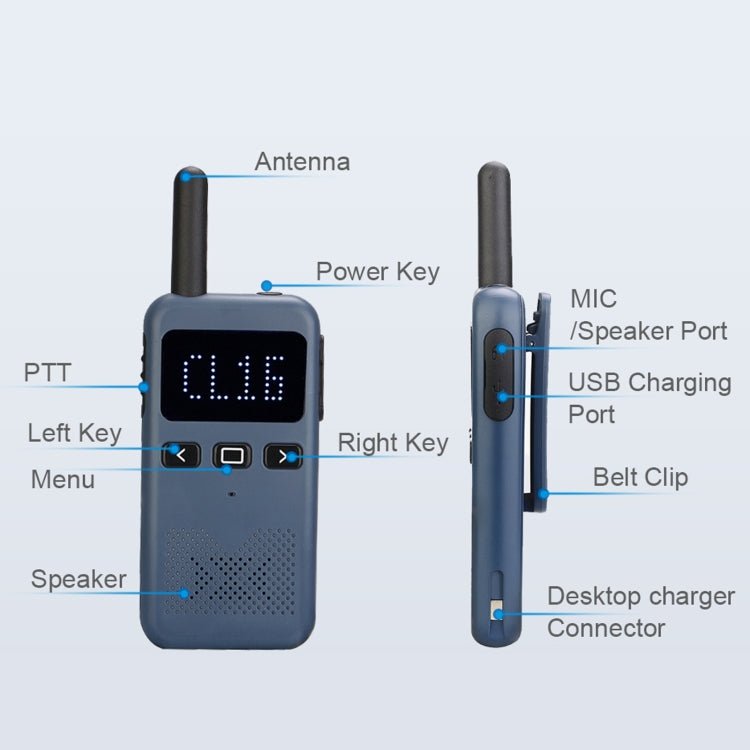 RETEVIS RB619 PMR446 16CHS License - free Two Way Radio Handheld Walkie Talkie, EU Plug, RB619 - ORIWHIZConsumer ElectronicsHandheld Walkie TalkieRETEVIS