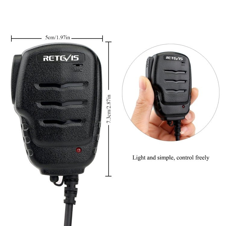 RETEVIS RS - 111 M 2 Pin Remote Remote Speaker Microphone for H777/UV5R/RT21, RS - 111 - ORIWHIZConsumer ElectronicsRETEVISWalkie Talkie