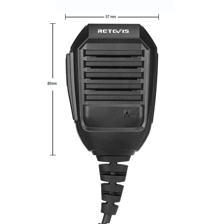 RETEVIS RS - 113 2 Pin Remote Speaker Microphone for H777/UV5R/RT21/RT1/RT3, RS - 113 - ORIWHIZConsumer ElectronicsRETEVISWalkie Talkie