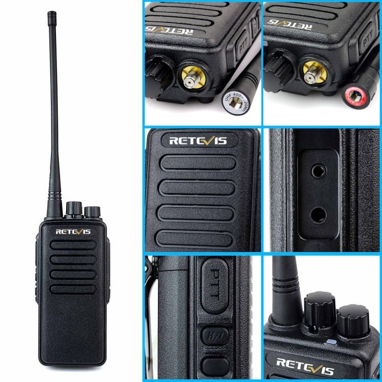 RETEVIS RT1 10W UHF 400 - 520MHz 16CH Handheld Walkie Talkie,, RT1 400 - 520MHz US Plug, RT1 400 - 520MHz EU Plug - ORIWHIZConsumer ElectronicsHandheld Walkie TalkieRETEVIS