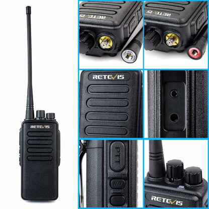RETEVIS RT1 10W UHF 400 - 520MHz 16CH Handheld Walkie Talkie,, RT1 400 - 520MHz US Plug, RT1 400 - 520MHz EU Plug - ORIWHIZConsumer ElectronicsHandheld Walkie TalkieRETEVIS